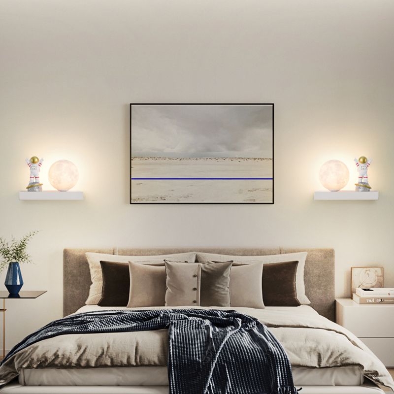 Bedroom Wall Mounted Lamp Metal Kids Style Wall Mounted Lighting