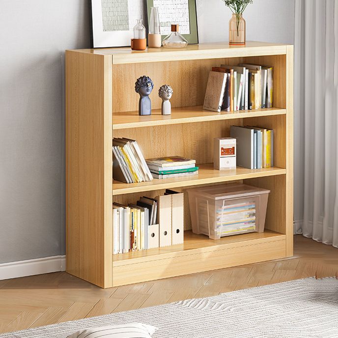 40.55"H Bookshelf Scandinavian Style Closed Back Bookcase for Home and Office