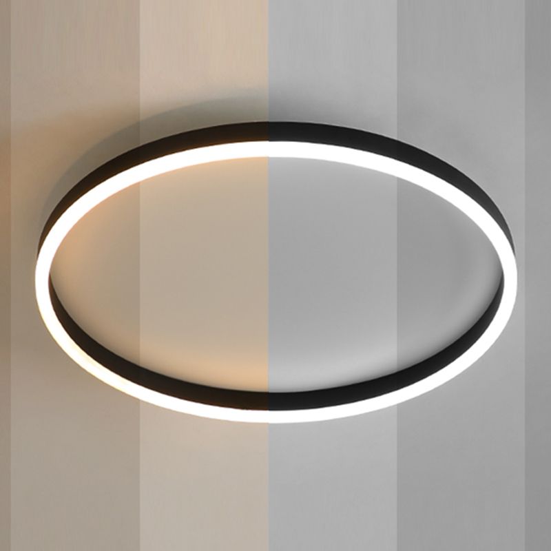 Luminaria de techo empotrada sencilla y redonda LED para sala de estar
