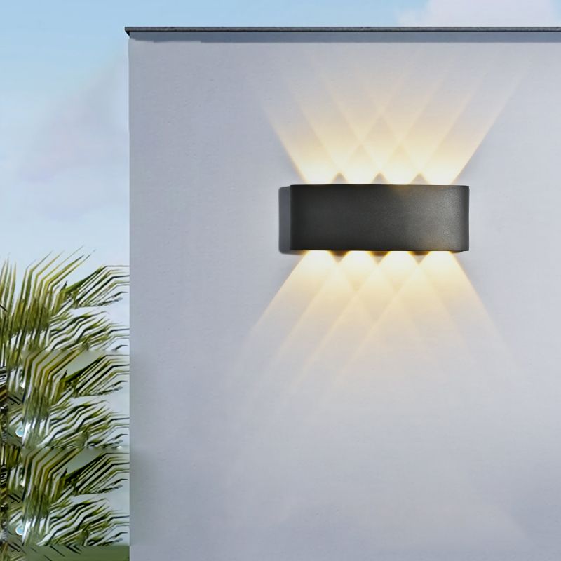 Contemporary Style Rectangle Wall Lights Metal Wall Mount Lights