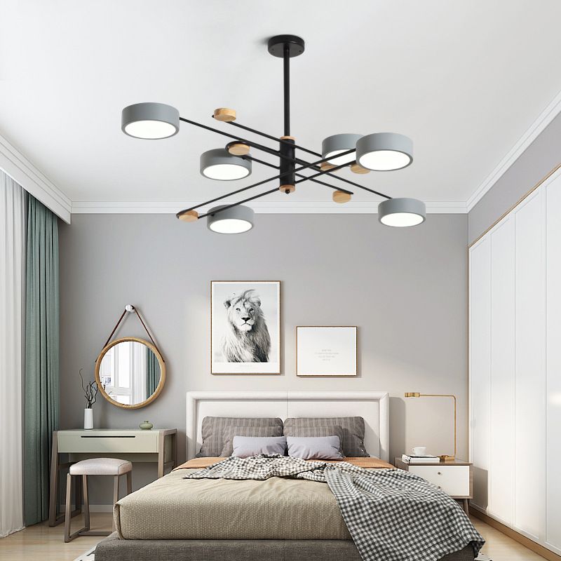 Modern Layered Branching Chandelier Pendant Light Metallic Suspension Pendant Light for Living Room