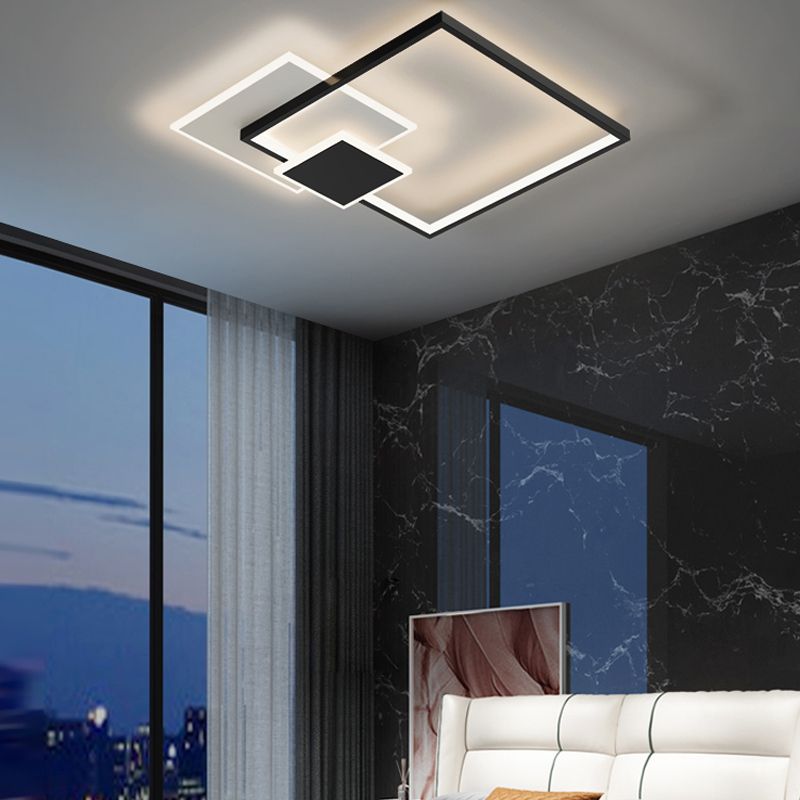 Luminaires de plafond encastrés contemporains à LED pour salon