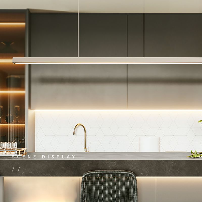 LED Modern eenvoudig hangende lichte rechthoek hanglamp met een hanglamp voor eetkamer