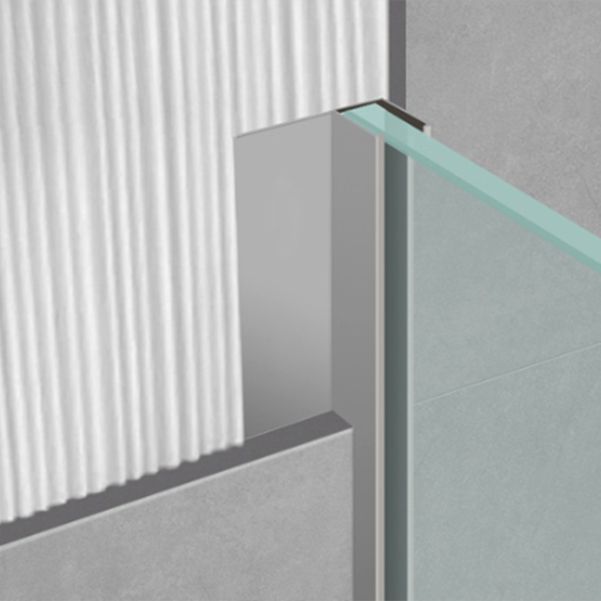 Black Semi Frameless Glass Shower Door Hinged Shower Bath Door