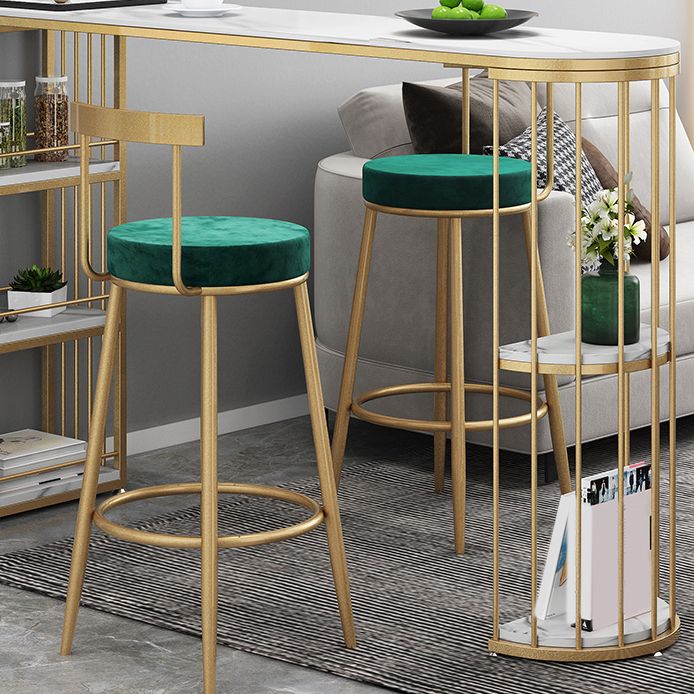 Glam Style Bar Set 1/2/3 Pieces Stone Bar table with Ladder Back Stools