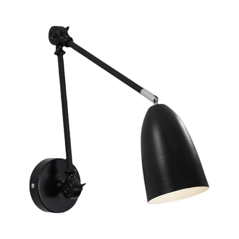 Contemporary Metal Wall Sconce Minimalist Wall Light Fixture with Adjustable Arm