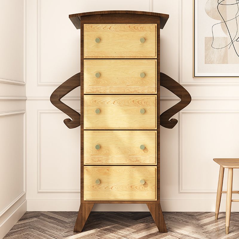 American Traditional Lingerie Chest Solid Wood Storage Chest for Bedroom