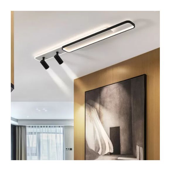 Modern Minimalist Style Linear LED Flush Mount Spotlight Acrylic Flush Ceiling Light