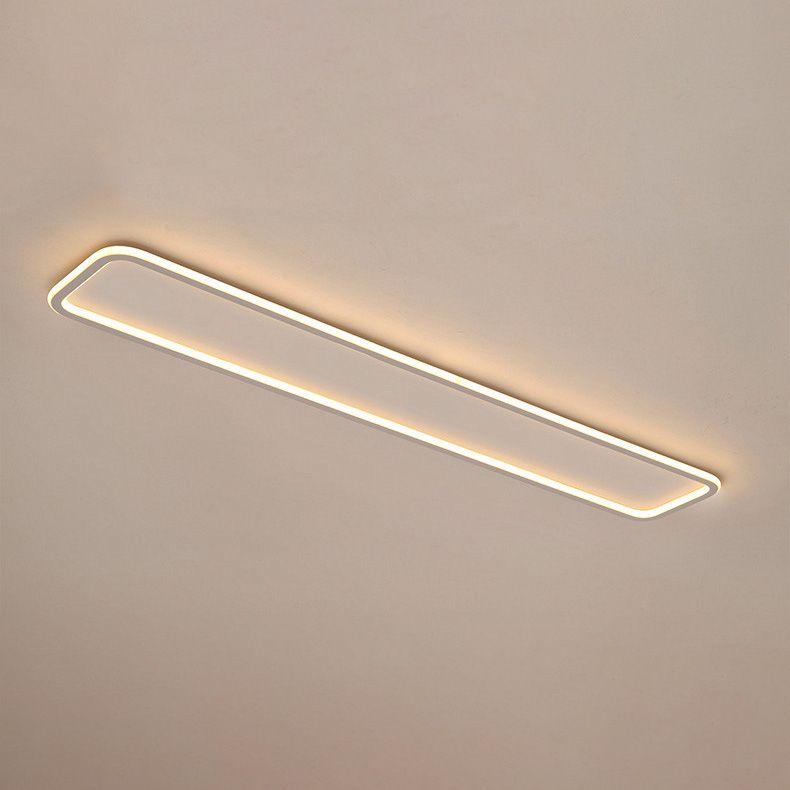 Rechthoekige Flush Mount Plafond Licht met Acryl Shade voor Woonkamer Restaurant