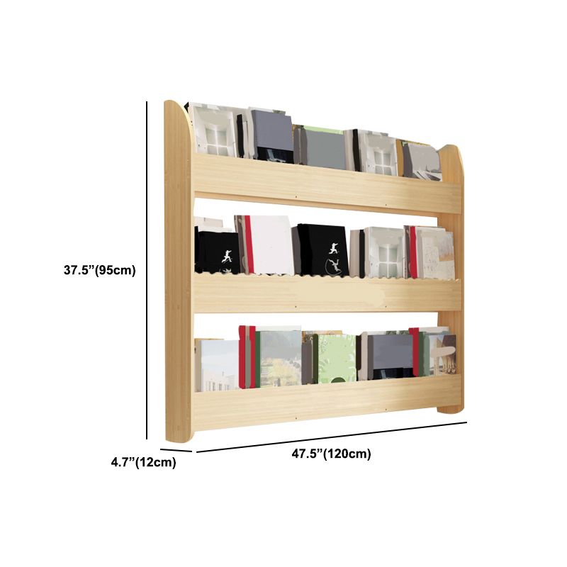 Floating Wooden Shelf Bookcase Modern & Contemporary Bookshelf