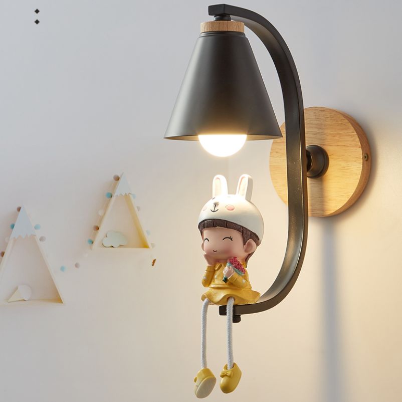 Conical Kids Slaapkamer Wand SCONCE LICHTING METAL NORDISCHE STYL SCONCE LICTE FICUTUUR