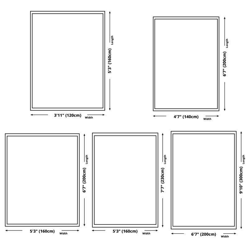 Simplicity Carpet Modern Nordic Area Rug Polyester Stain Resistant Indoor Rug for Living Room