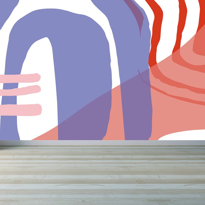 Abstract Mural Decal Modern Decorative Living Room Wall Covering, Custom Printed