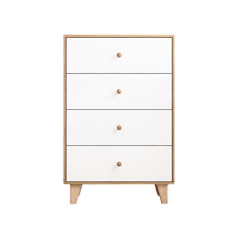 Contemporary Engineered Wood Bedroom Storage Chest Vertical Chest with Drawers