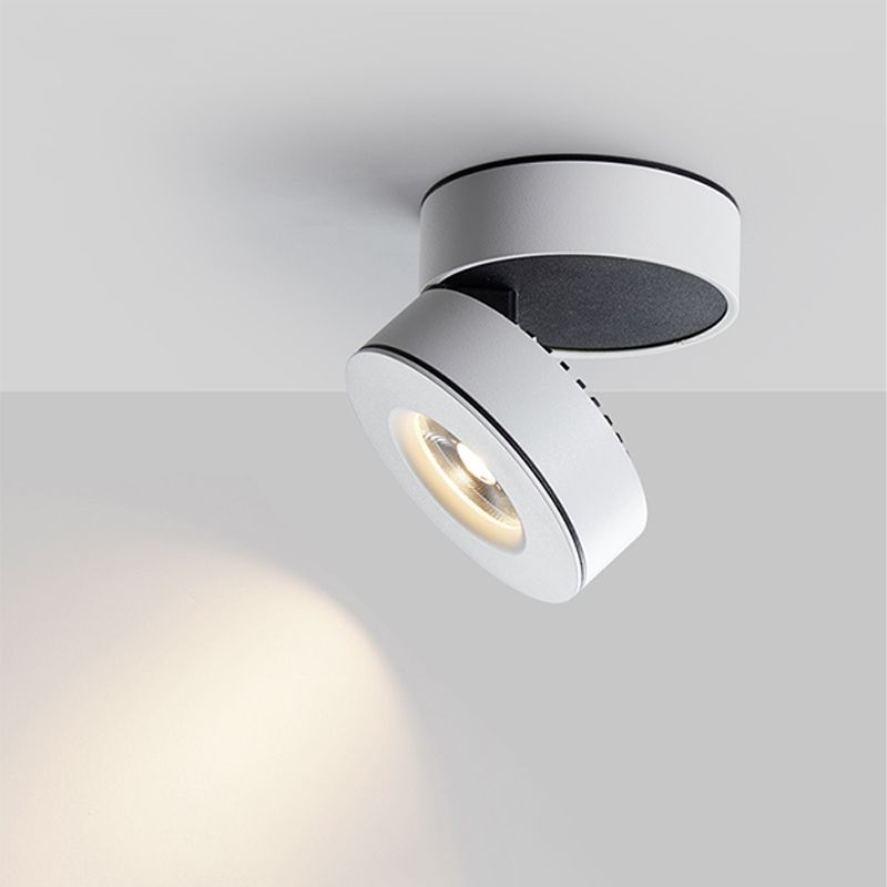 Nordic Modern LED Surface montées Downlight Réglable Cylindrique Surface à cheval réglable Plafond