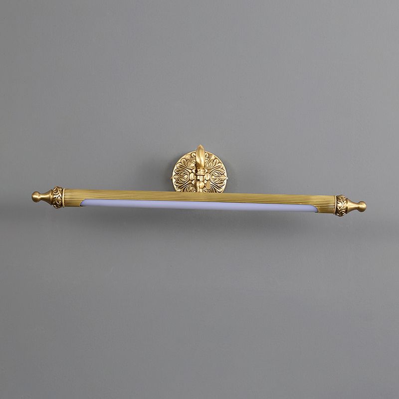 A forma di forma lineare in metallo sconce moderno in stile a 1 luci a parete a parete montata in ottone