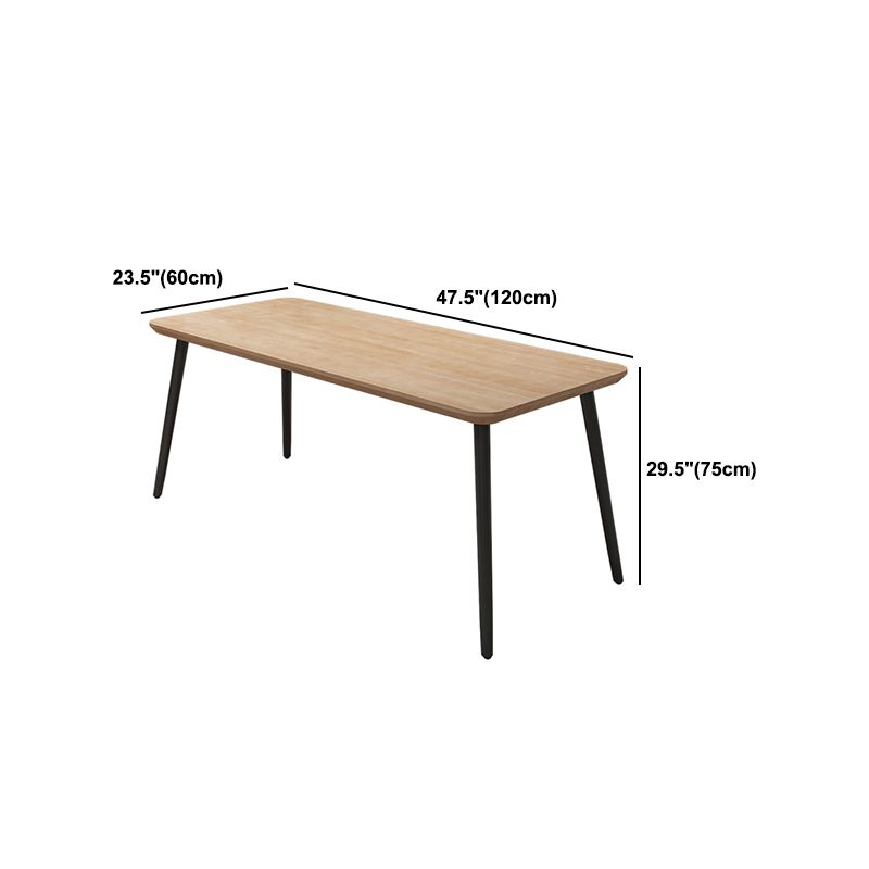 Industrial Dining Table Set 1/2/5 Pcs Solid Wood Top Dining Table and Chairs