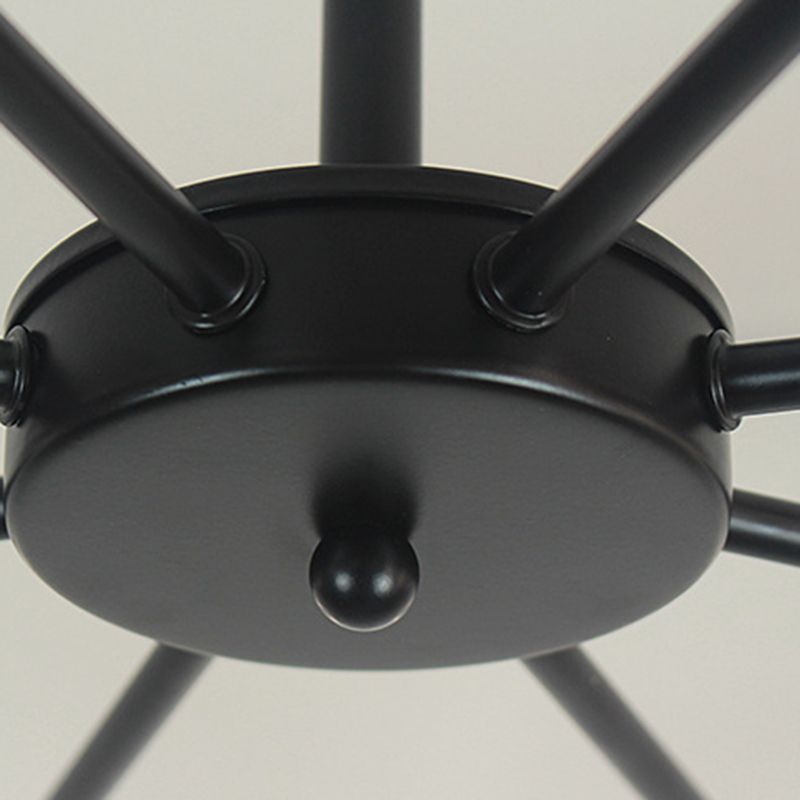 Perfur en fer antiquité de lustre antique Spoutnik suspension suspendue pour le salon