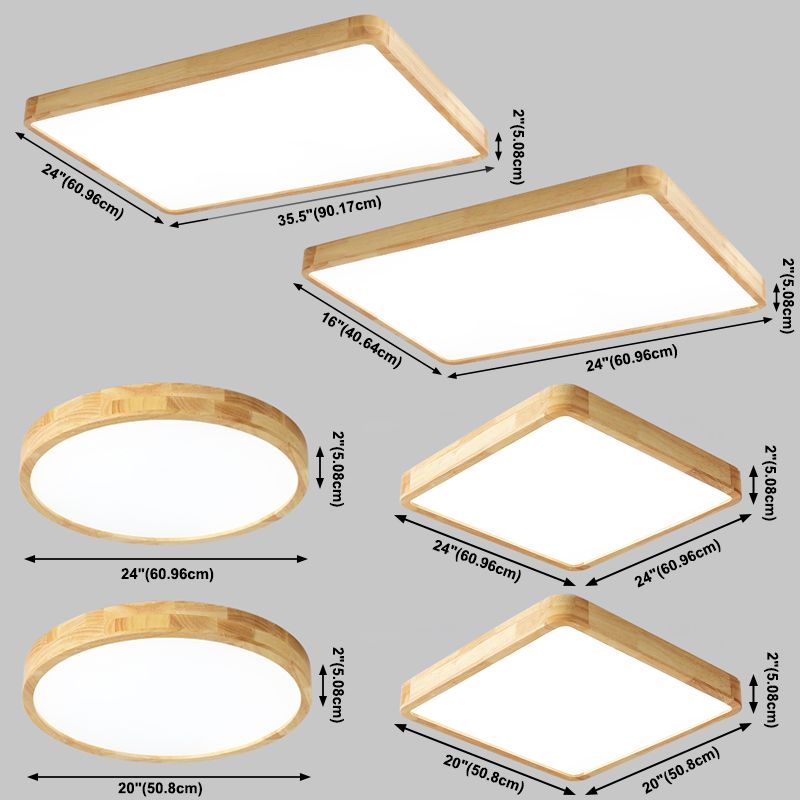 Modern Flush-mount Lighting 1-Light Restaurant Flush Mount Lighting Fixtures with Acrylic Shade