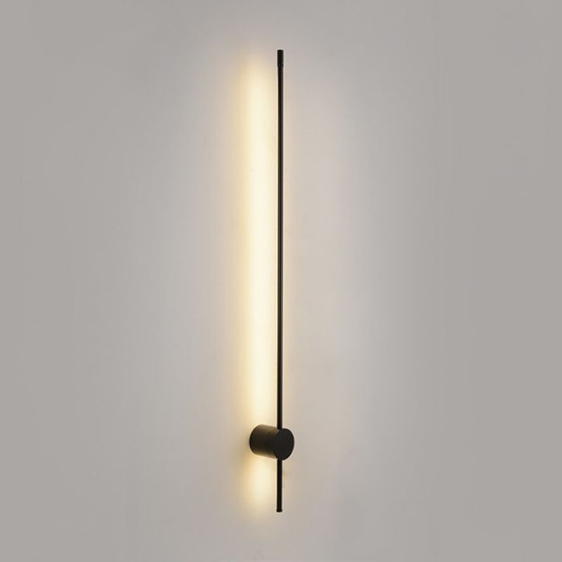 Forma de pared de metal de forma lineal estilo moderno de pared de 2 luces de luz de pared