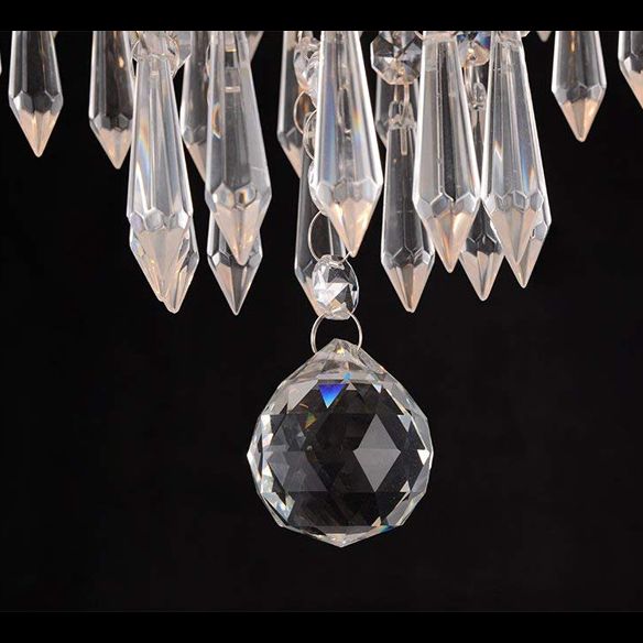 Droplets Woonkamer Inbouw Plafondarmatuur Kristal Moderne Inbouw Plafondlamp in Chroom