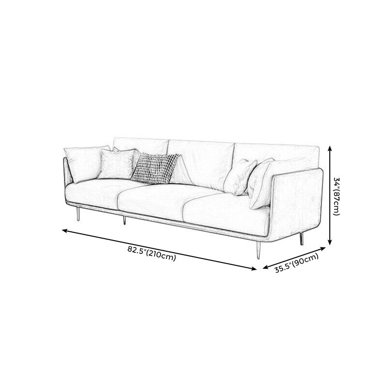 Cushion Back Slipcovered Furniture Sectionals Faux Leather Sofa