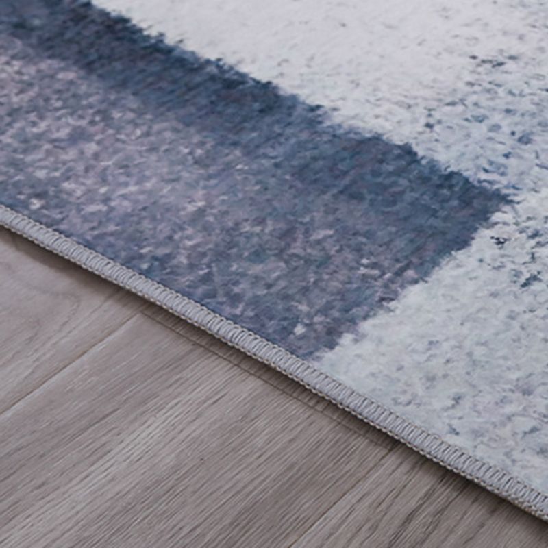 Green Graphic Rug Polyester Casual Indoor Rug Washable Rug for Living Room