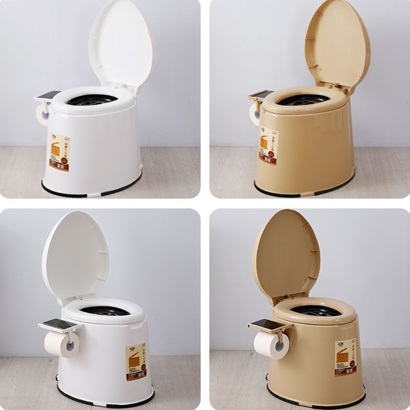 Modern Plastic Toilet Floor Mounted Toilet Bowl with Seat for Washroom