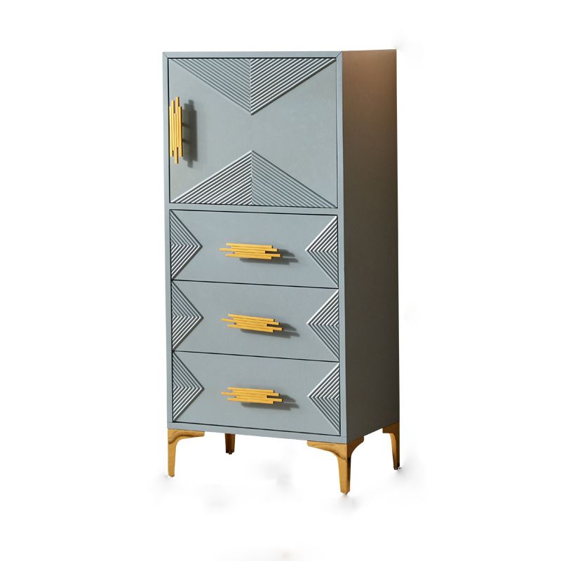 Contemporary Glam Chest Dresser Wooden Storage Chest with Drawers