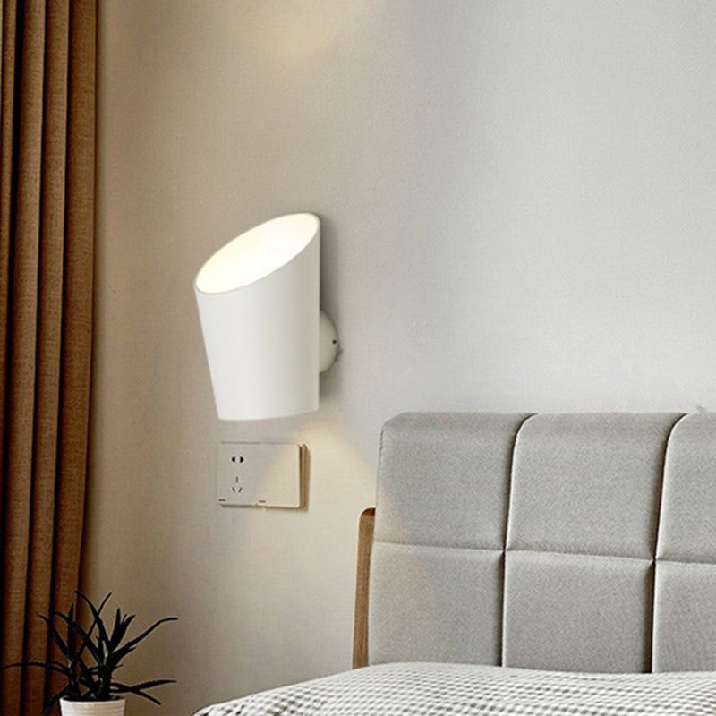 Modern Style Cylinder Shade Wall Lamp Metal 2 Light Sconces for Outdoor