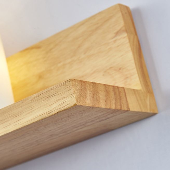 Nordic Creative Style Mur Mur Light Tifce Wood Wall Lampe