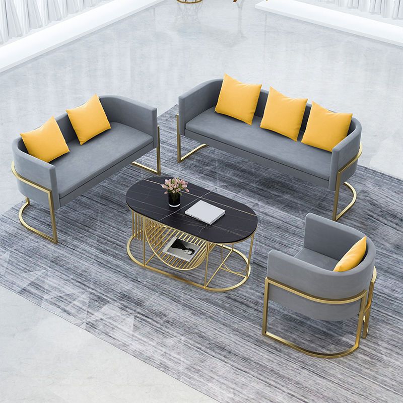Tuxedo Arm Sofa 24.80" W x 28.35" H Velvet Sofa Standard Sofa