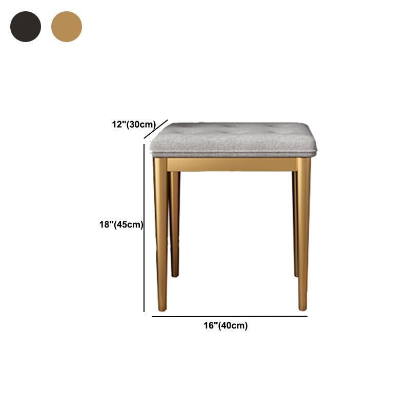 3-Drawer Glass Vanity Table with Stool Glam 26.4" W Dressing Table