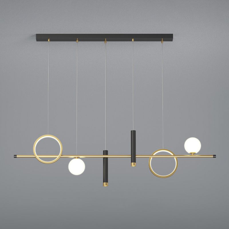 6-Light Contemporary Pendant Lights Geometry Metal Pendant Light Fixtures