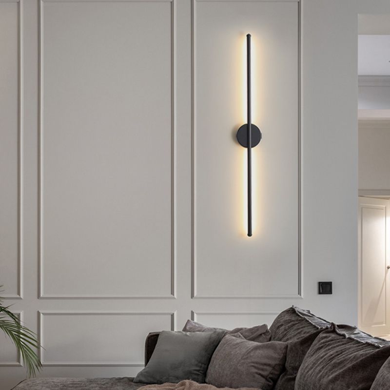 Lineare Form Metall Wandleuchten moderner Stil 1 Lichtwandbeleuchtung