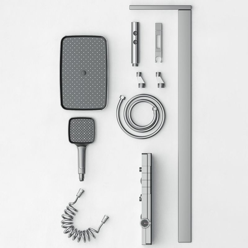 Modern Shower System Metal Thermostatic Massage Wall Mounted Shower Faucet