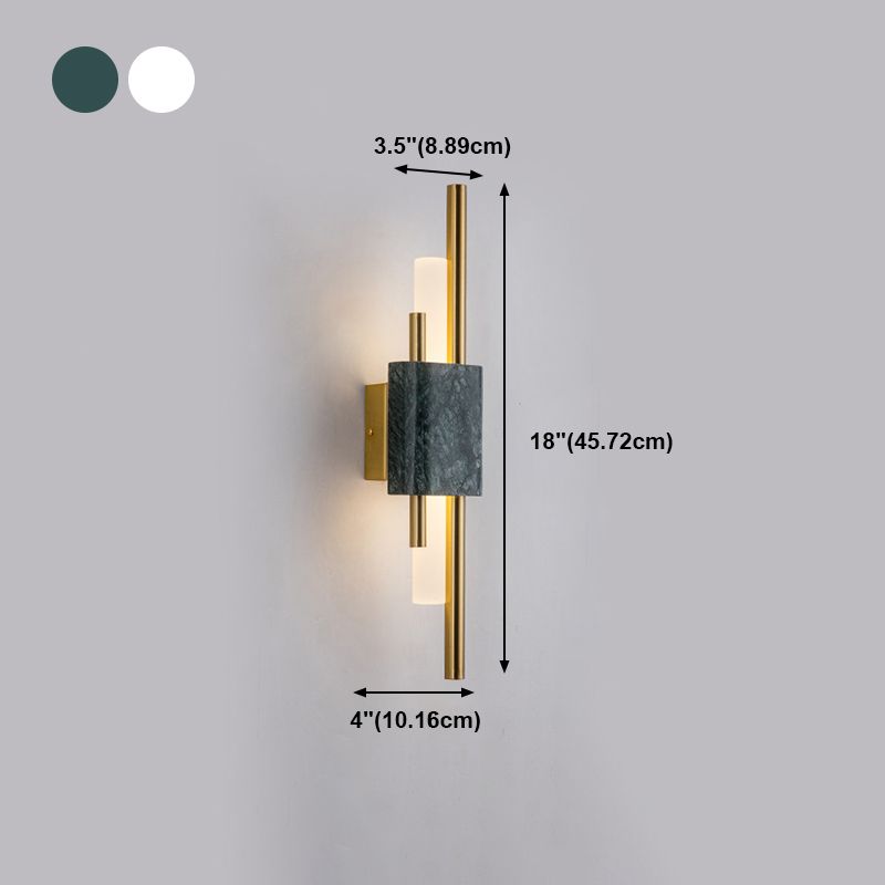 Metal Cylinder Wall Sconce Lighting Modern Style 1 Light Wall Lighting Fixtures