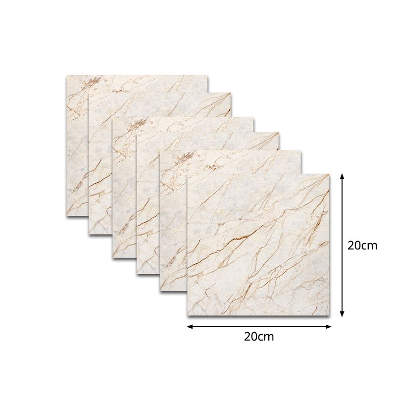 Peel and Stick Marble Wallpapers 18 Pieces PVC Contemporary Wall Covering for Accent Wall