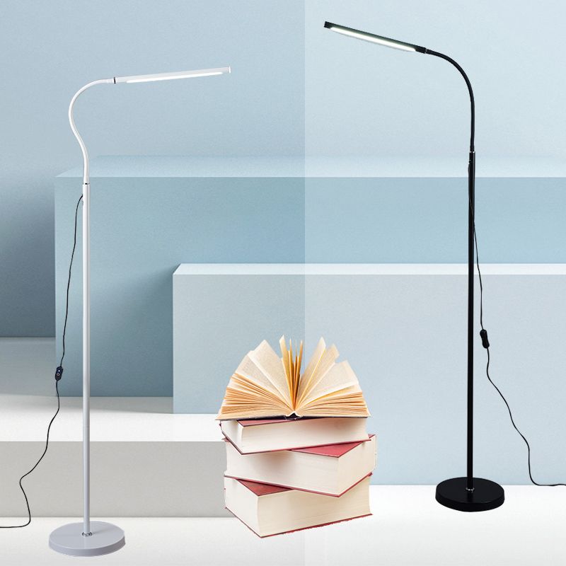 Contemporary Linear Floor Lamp Metal 56" High LED Floor Light for Living Room