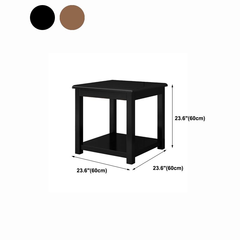 23.62 inch Wide Contemporary Style Coffee Cocktail Table Solid Wood Coffee Table