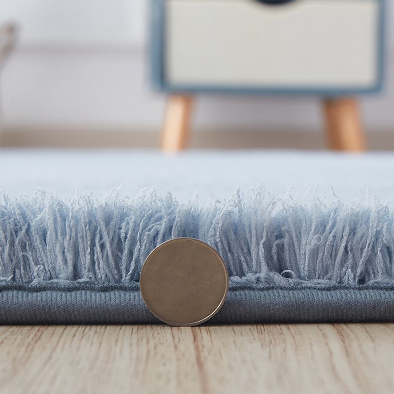 Gezellig gewone tapijt multi-kleuren minimalistisch tapijt Synthetische wol huisdiervriendelijk niet-slip achterste tapijt voor meisjeskamer