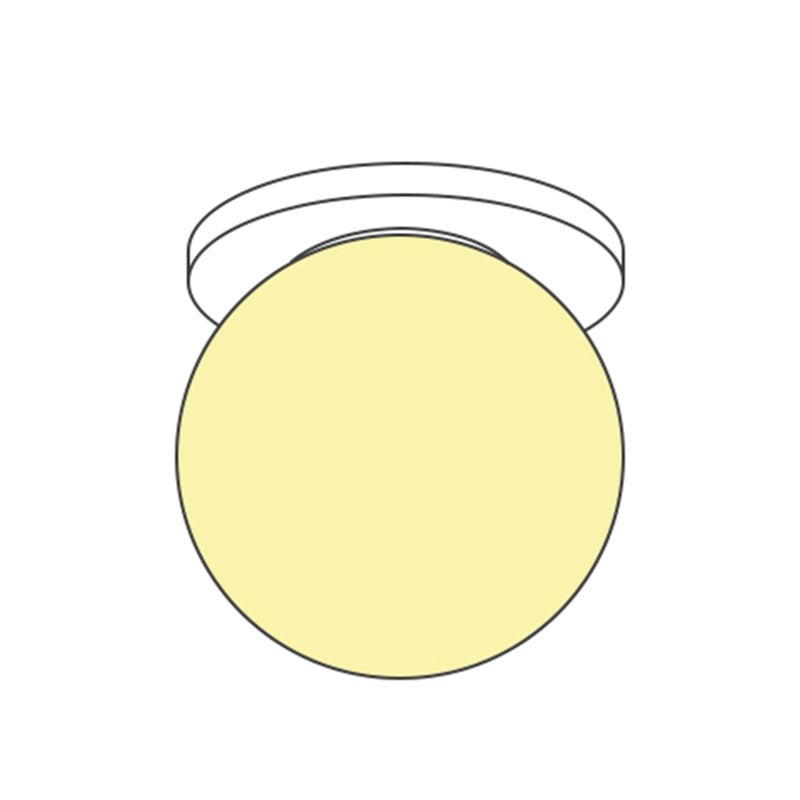 Glaskugelförmige Deckenbefestigung Minimalistische weiße Deckenbefestigung Leuchte