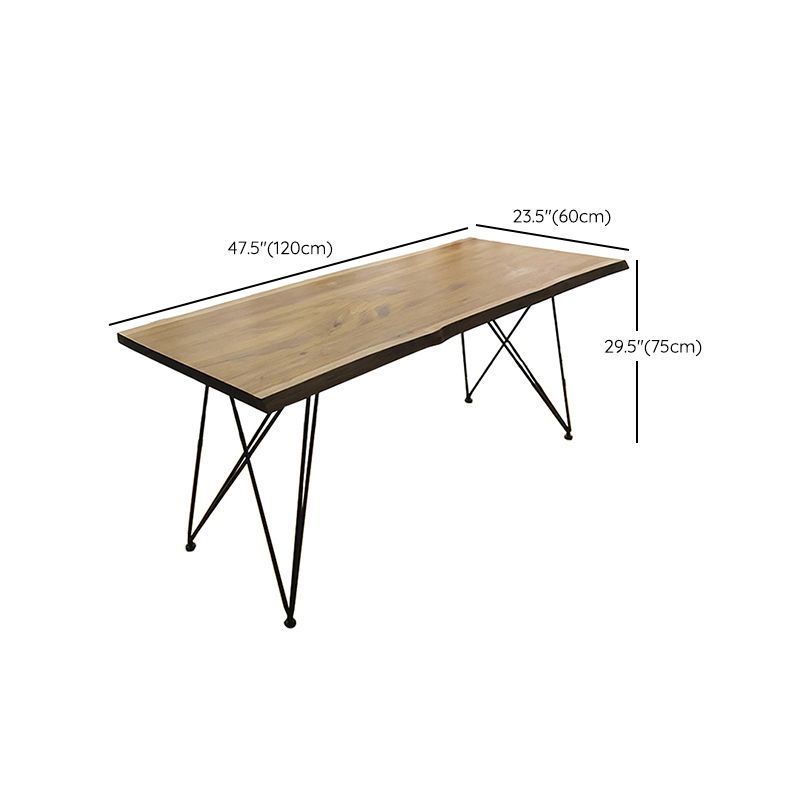 Wooden Table Industrial Style Simple Family Rectangular Dining Table