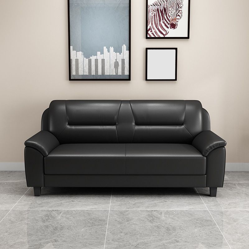 Pillow Top Arm Sofa 55.12"/70.87" W Faux Leather 3-Seat Loveseat