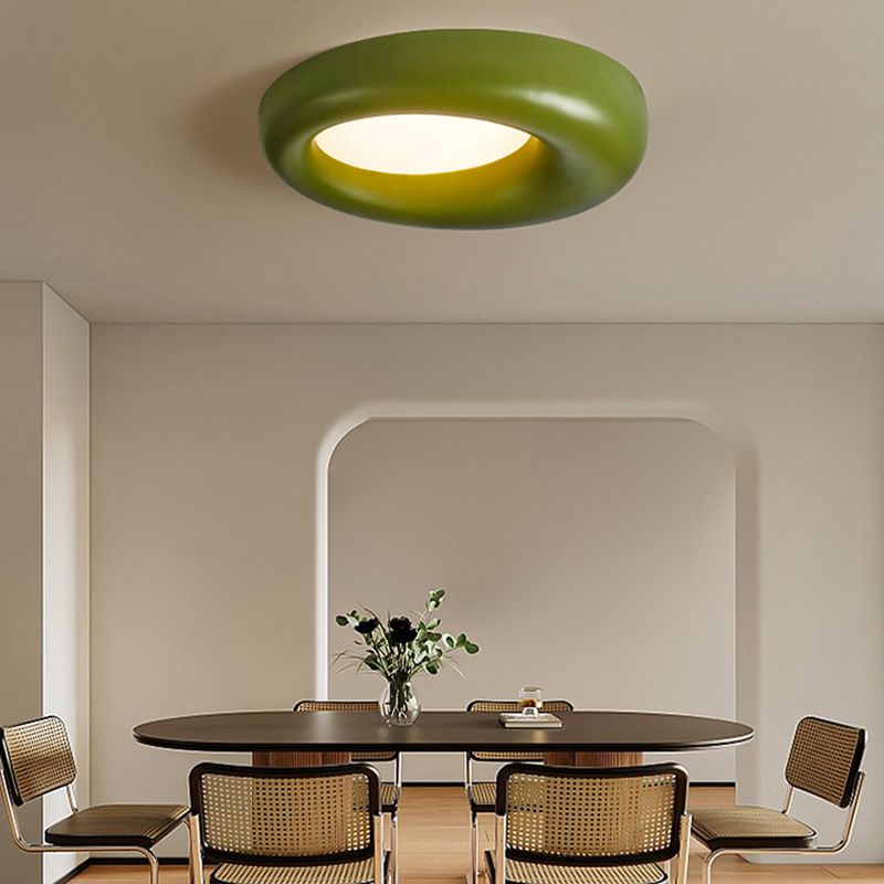 Metal Flush Mount Lamp Acrylic Shade Led Flush Mount for Living Room