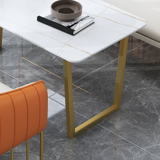 Glam Style Sintered Stone Dining Set 1/2/3/4/5 Pieces Dining Table Set for Home Use