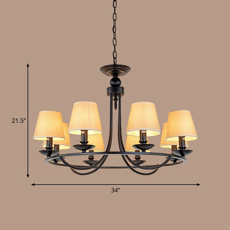Éclairage de plafond de tissu de teigne de seau