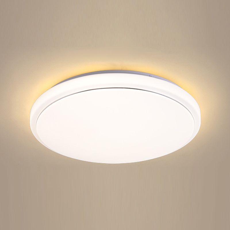 Plafonnier LED de forme ronde en fer moderne, 1 lumière, encastré pour salon et chambre à coucher