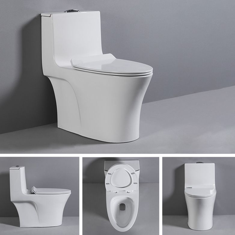 Contemporary One Piece Toilet Floor Mounted Toilet Bowl for Washroom