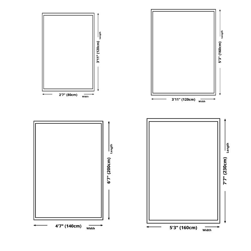 Apricot Modern Area Rug Geometric Pattern Polyester Area Carpet Stain Resistant Rug for Home Decor